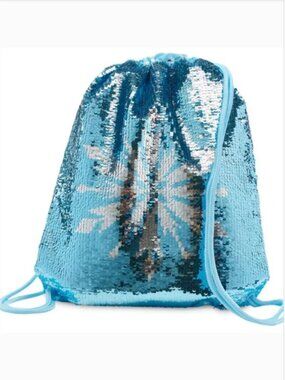 Disney Frozen 2 Reversible Sequin Drawstring backpack - NWT